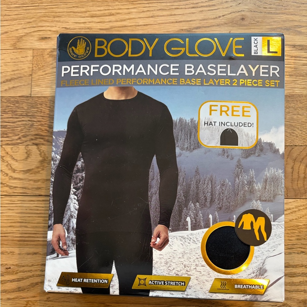 Men’s Body Glove Black Performance Baselayer Set